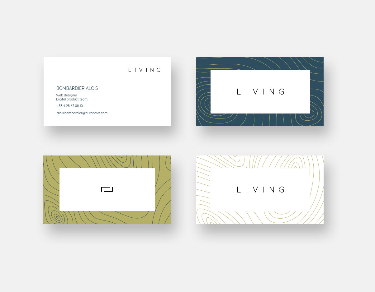 business card euronews new design living